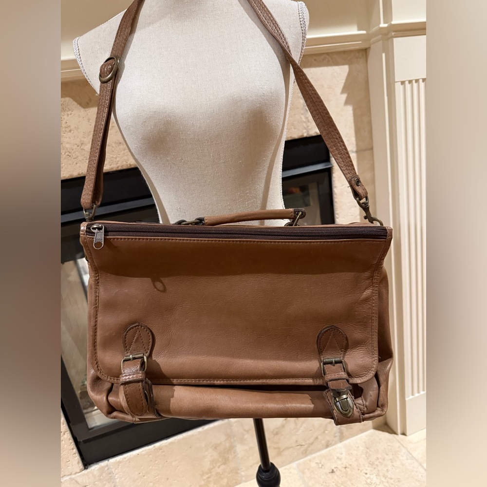 Brown Leather Messenger Bag
